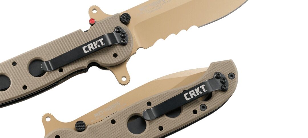 CRKT M21 14DSFG Spear Point Folding Knife, 3.98-In