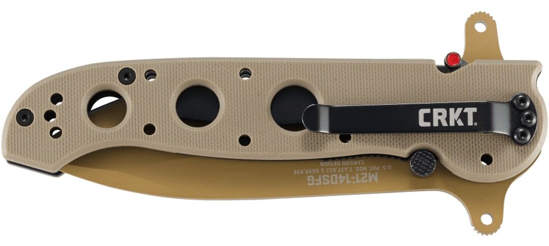CRKT M21 14DSFG Spear Point Folding Knife, 3.98-In