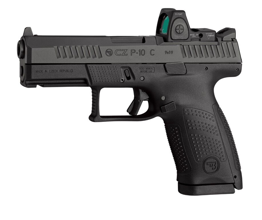 CZ P-10 C 9mm Compact Optics Ready Pistol With Interchangeable Backstraps, 10-Rd