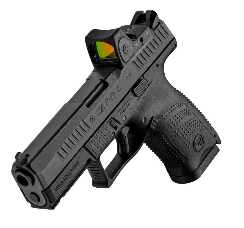 CZ P-10 C 9mm Compact Optics Ready Pistol With Interchangeable Backstraps, 10-Rd
