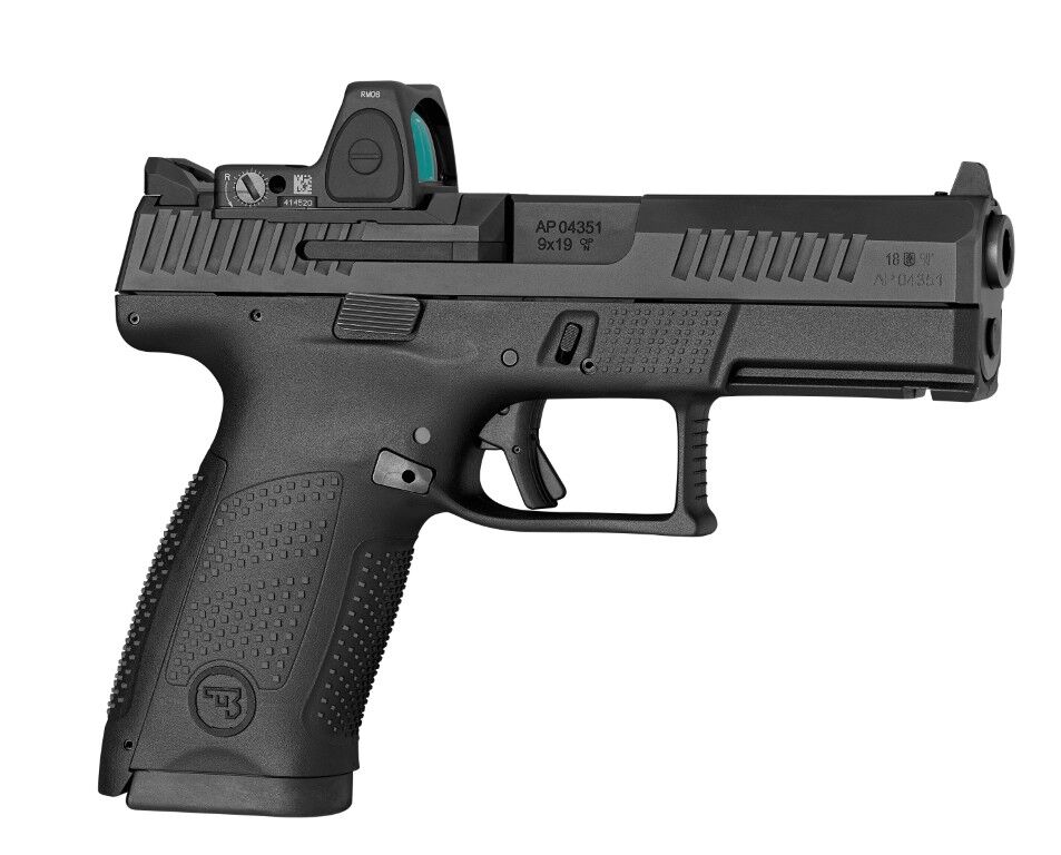 CZ P-10 C 9mm Compact Optics Ready Pistol With Interchangeable Backstraps, 10-Rd