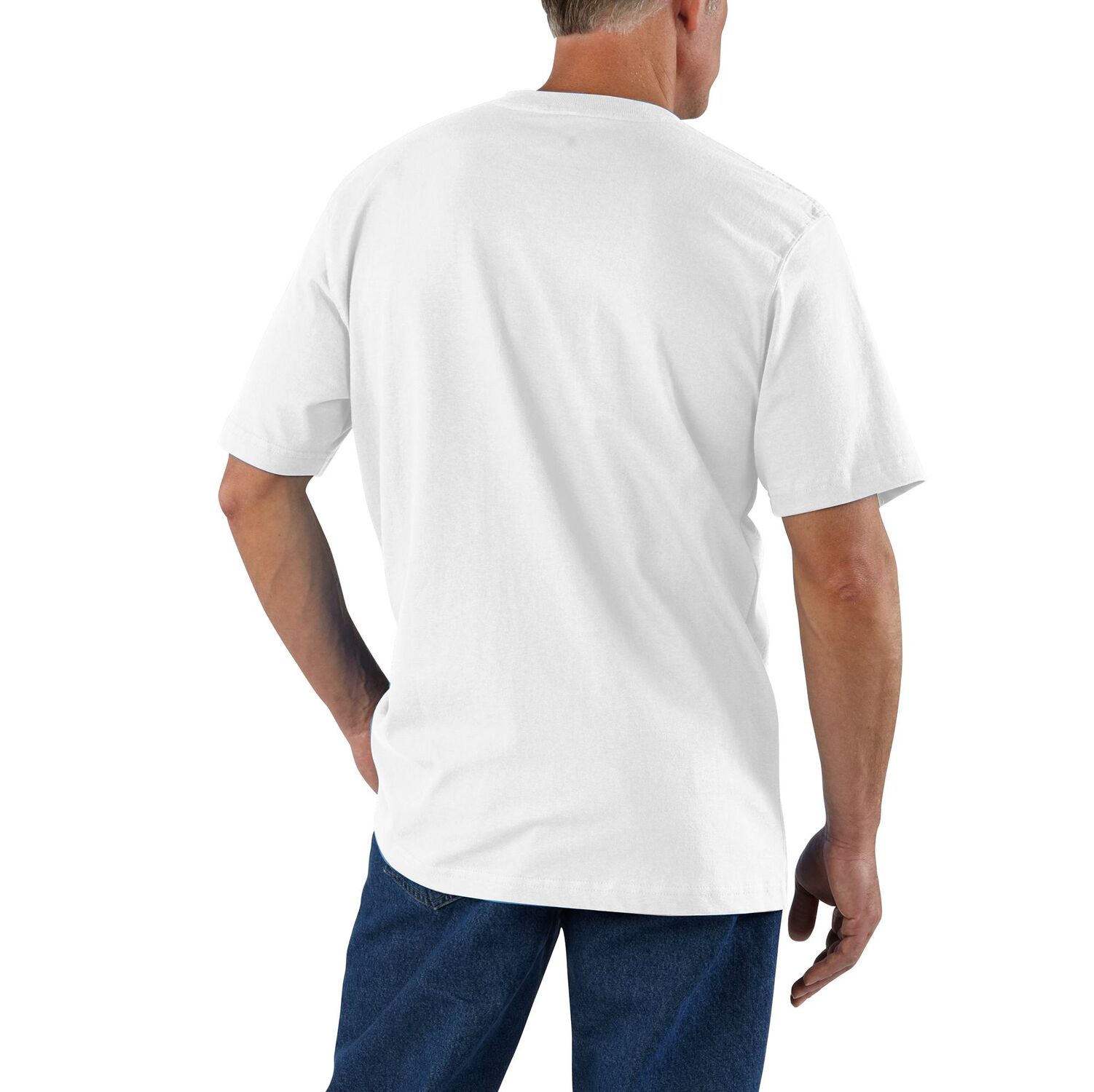 Carhartt Men's Loose Fit Heavyweight Short Sleeve Pocket T-Shirt in White