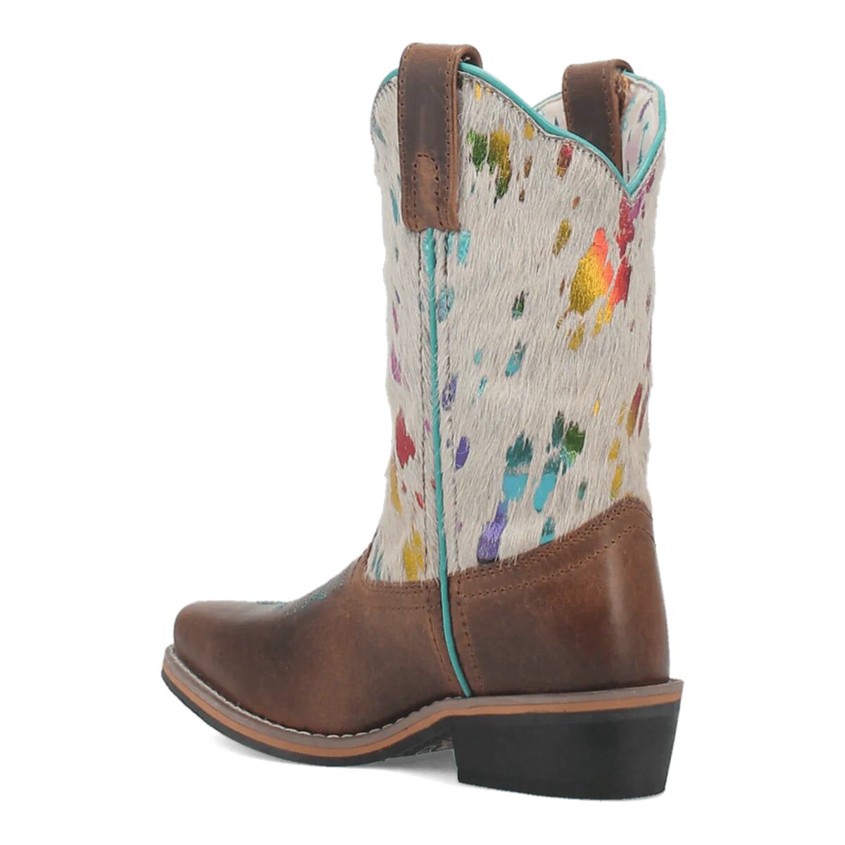 Dan Post Kids' Rumi Leather Western Boot in Brown