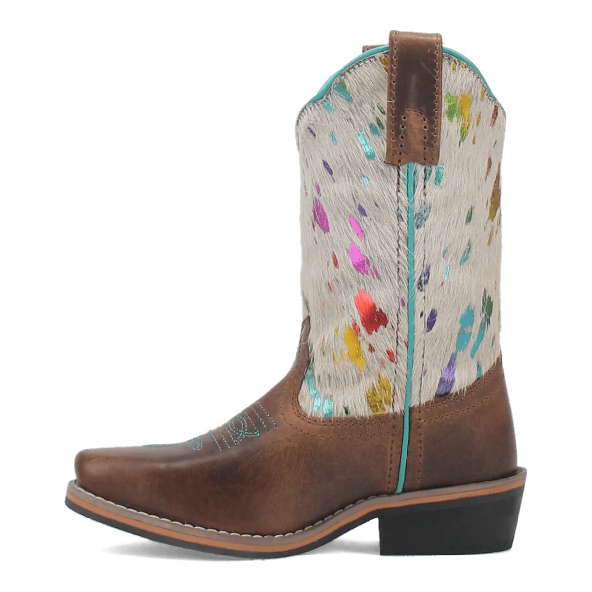 Dan Post Kids' Rumi Leather Western Boot in Brown