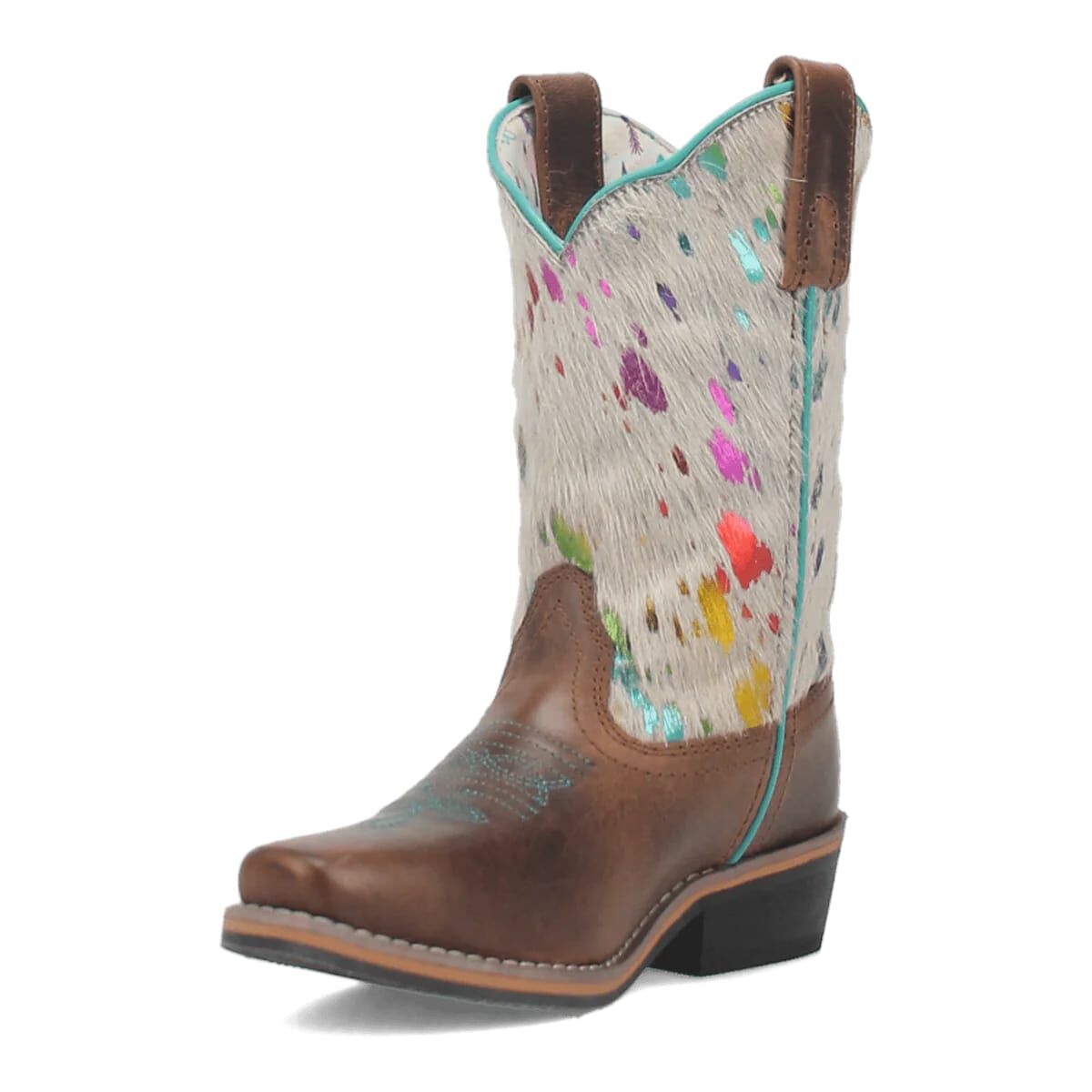 Dan Post Kids' Rumi Leather Western Boot in Brown