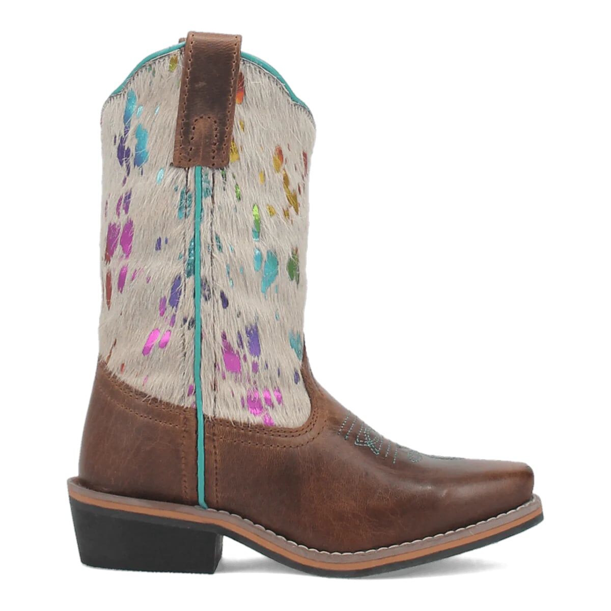 Dan Post Kids' Rumi Leather Western Boot in Brown