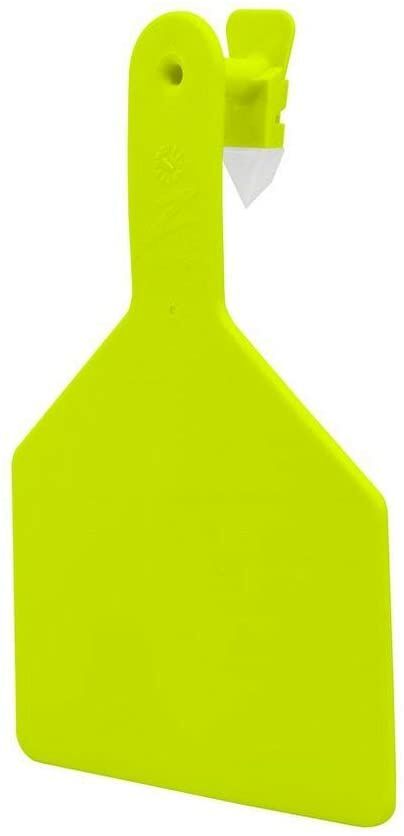 Z1 No-Snag-Tags™ Blank Cow Tags Chartreuse, 25-Ct