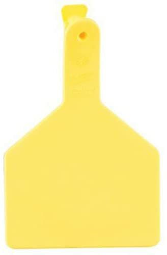 Z1 No-Snag-Tags™ Blank Cow Tags Yellow, 25-Ct