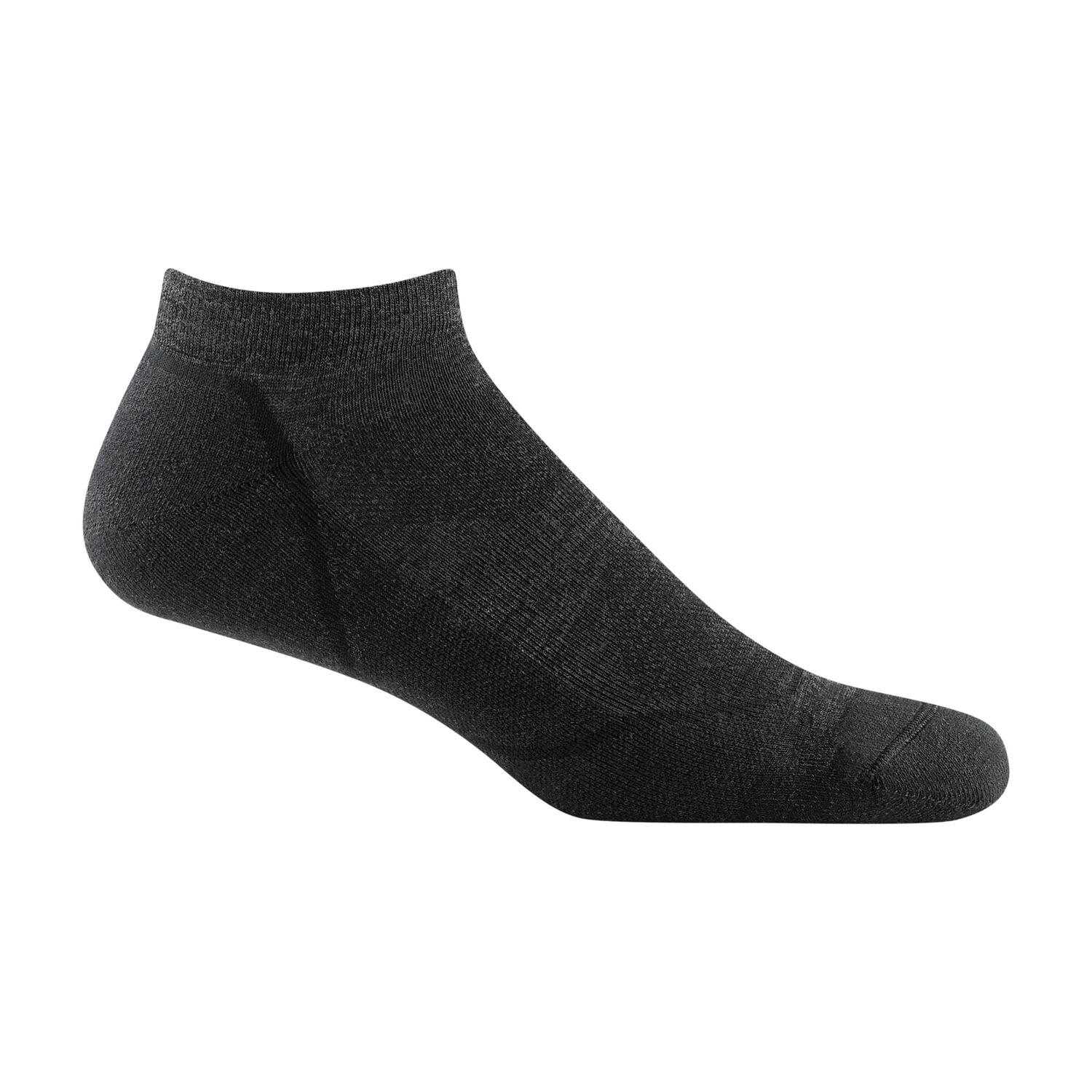 Darn Tough Men's Light Hiker No Show Lightweight Hiking Sock in Black