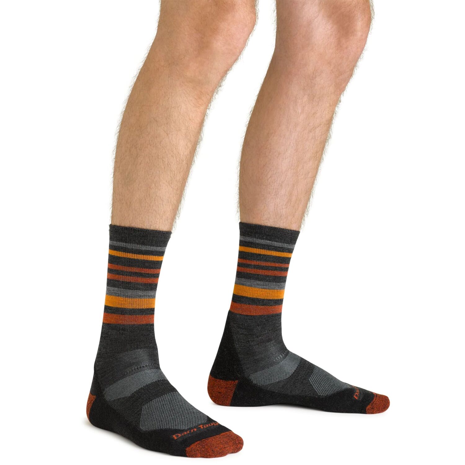 Darn Tough Men's Fastpack Micro Crew Lightweight Hiking Sock in Charcoal
