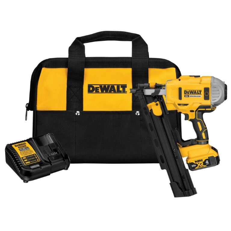 DEWALT 20-V Max 21° Plastic Collated Framing Nailer Kit