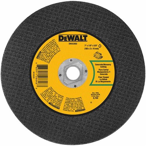DEWALT Masonry Cutting Wheel, 7-In x 5/8-In