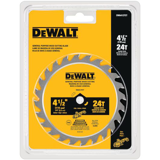 DEWALT Circular Saw Blade, 24T, 4 1/2-In