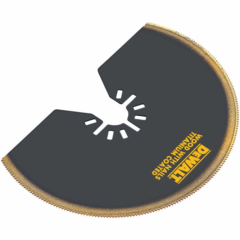 DEWALT Oscillating Wood With Nails Cutting Titanium Semicircle Blade