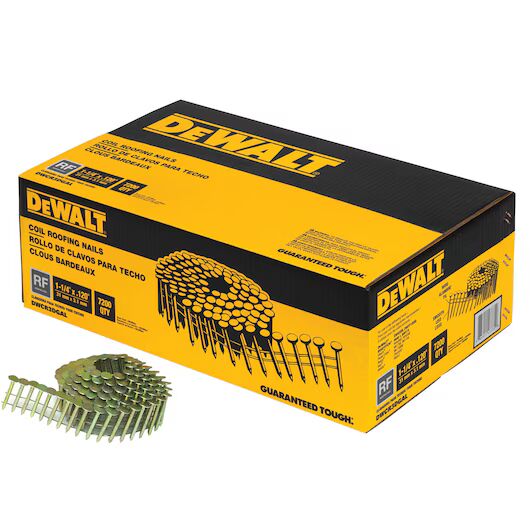 DEWALT Coil Roofing Nail, 1-1/4-In, 7200-Pk