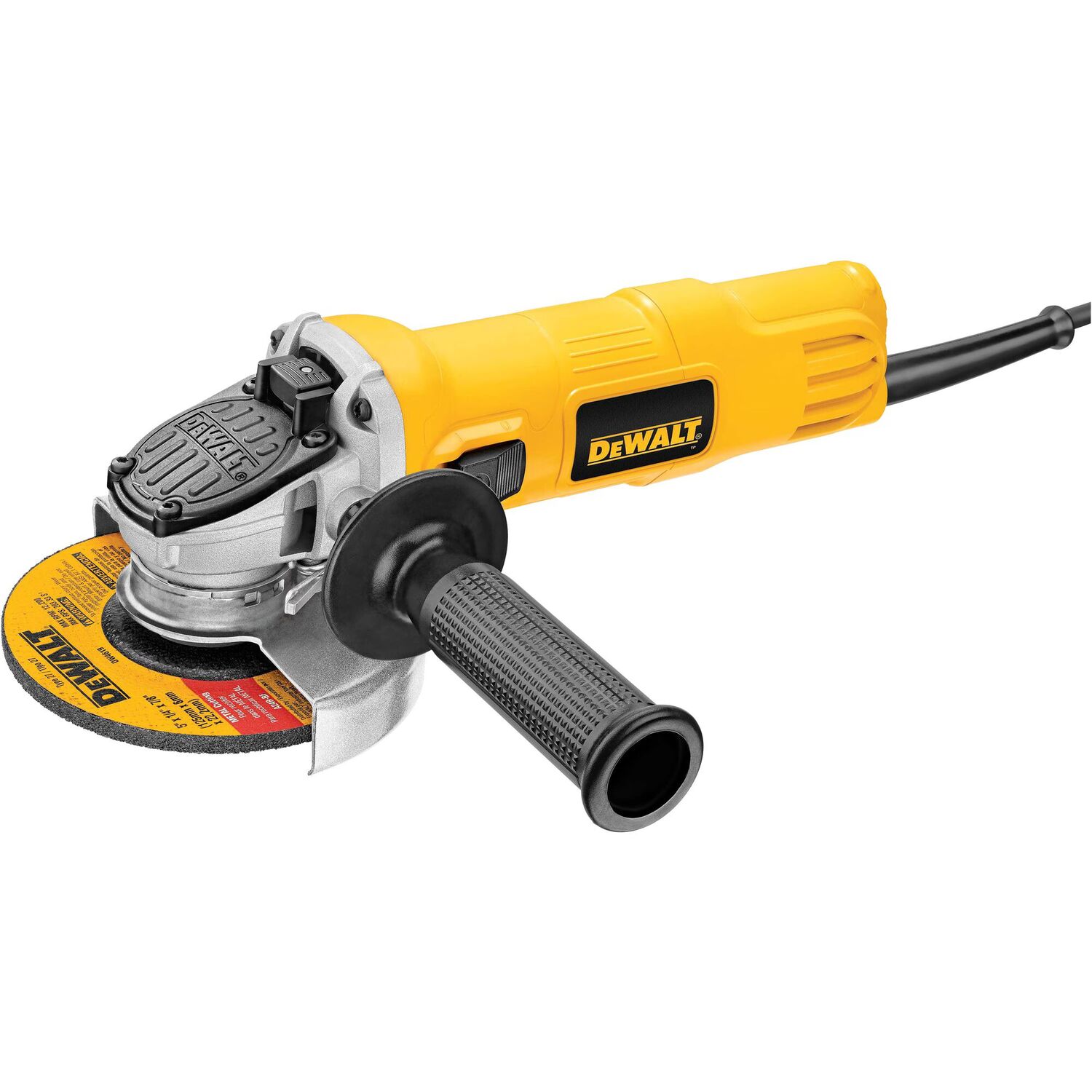 DEWALT Small One-Touch Guard Corded Angle Grinder, 4 1/2-In