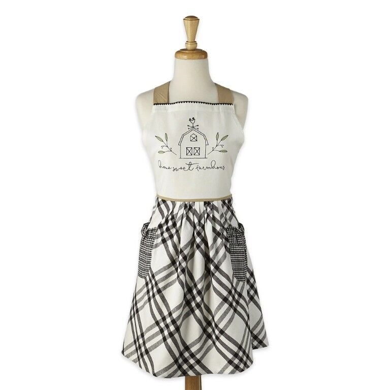 Design Imports Home Sweet Farmhouse Printed Apron, 21 1/2 x 31-In
