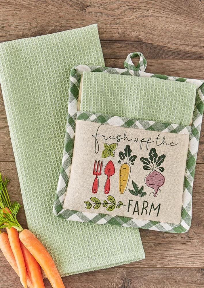 DII Design Fresh Off The Farm Potholder Gift Set