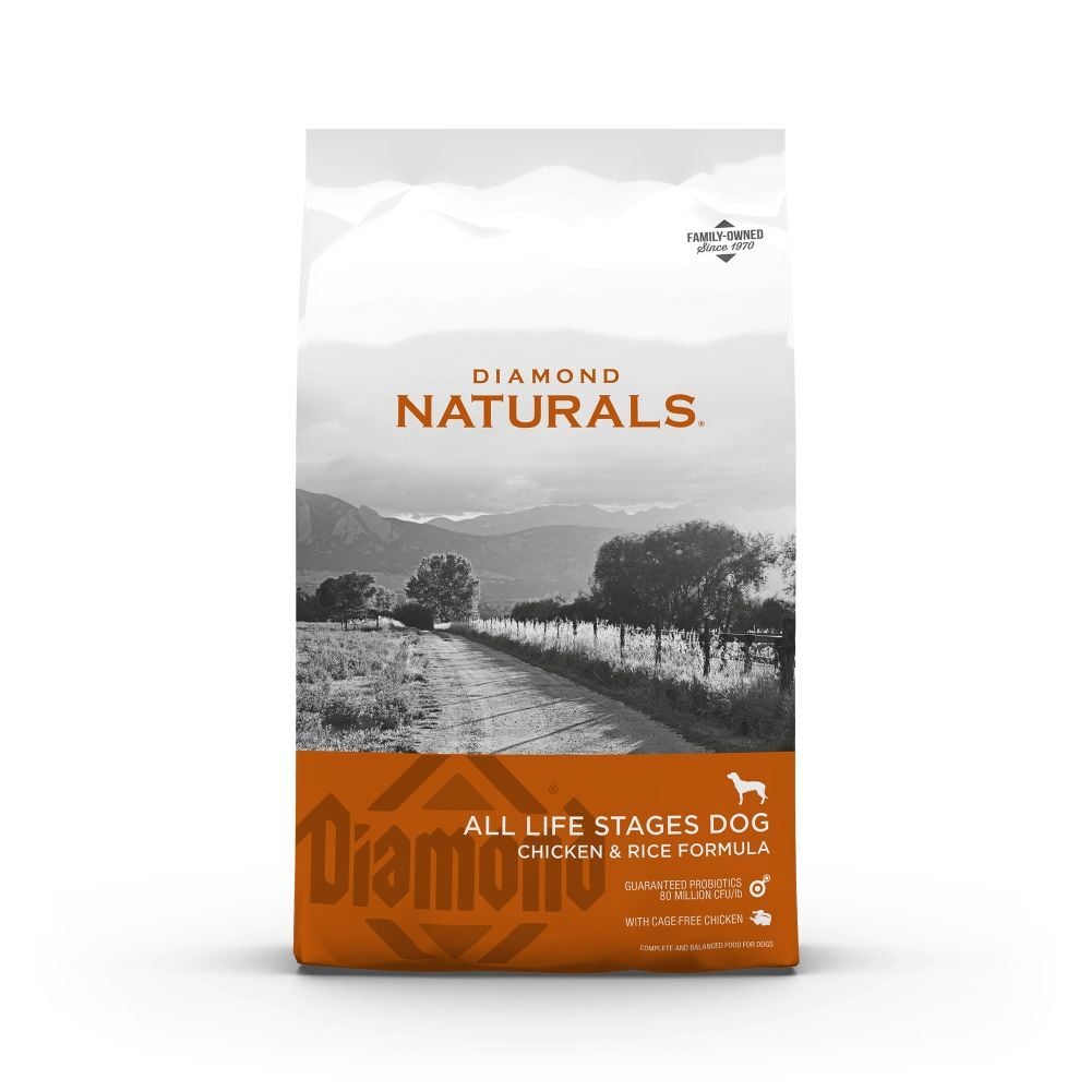 Diamond Naturals All Life Stages Chicken & Rice Formula Dog Food, 40-Lb