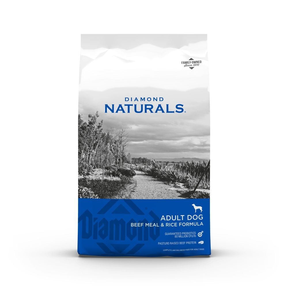 Diamond Naturals Adult Dog Beef Meal & Rice Formula Dog Food, 40-Lb