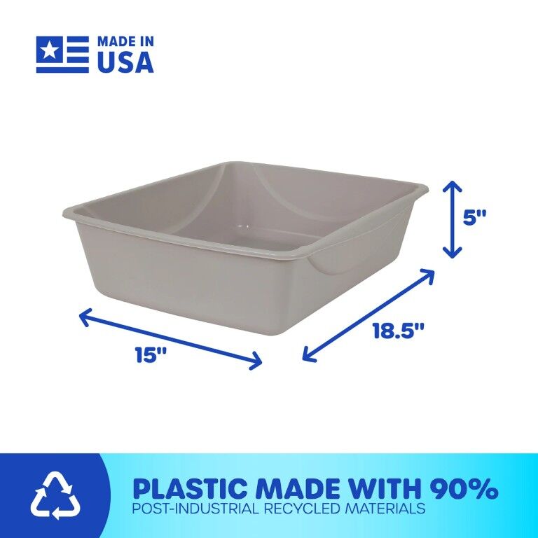 Petmate Mouse Gray Large Basic Litter Box