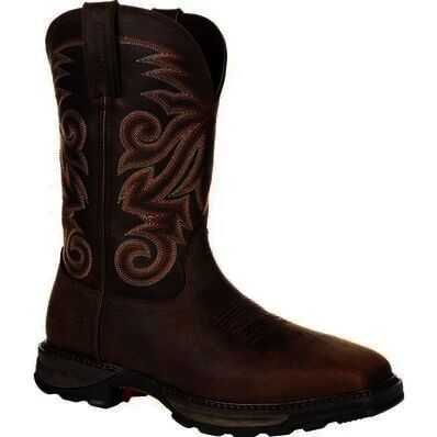 Durango Men's Maverick XP Steel Toe Waterproof Western Work Boot in Burly Brown