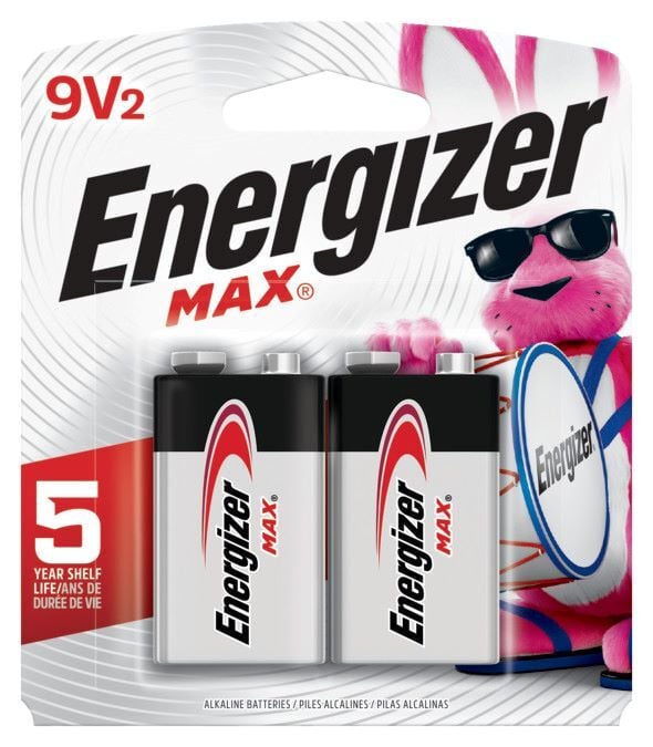 Energizer MAX 9V Batteries, 2-Pk