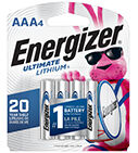 Energizer Ultimate Lithium AAA Batteries, 4-Pk