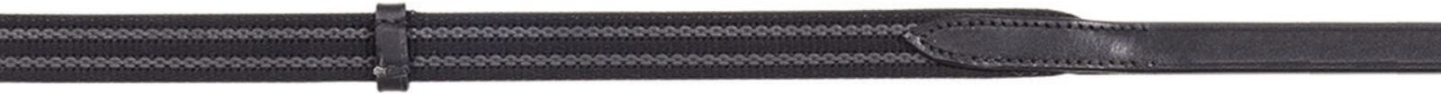 Camelot Saddlery Black Anti-Slip Reins With Stops, 5/8-In x 54-In