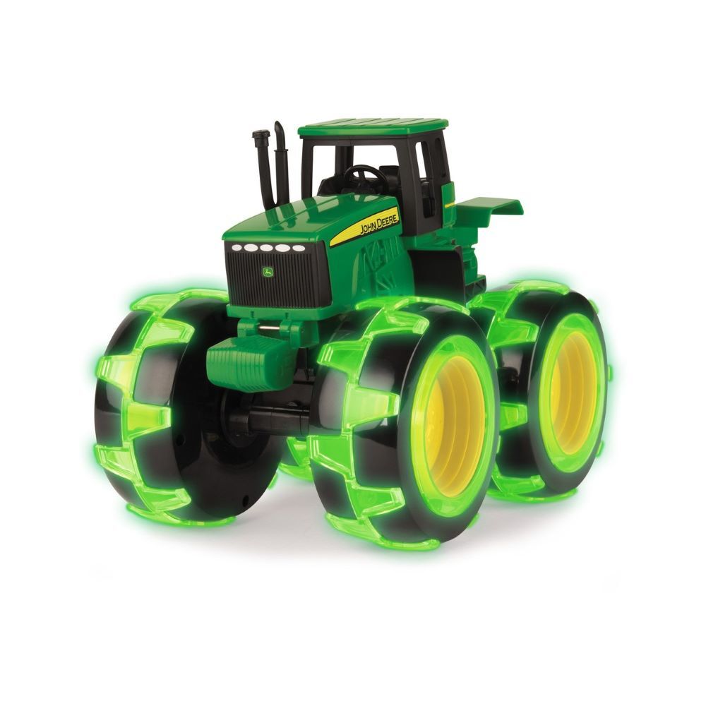 Tomy John Deere Monster Treads 8 Inch Lightning Wheels Tractor Toy