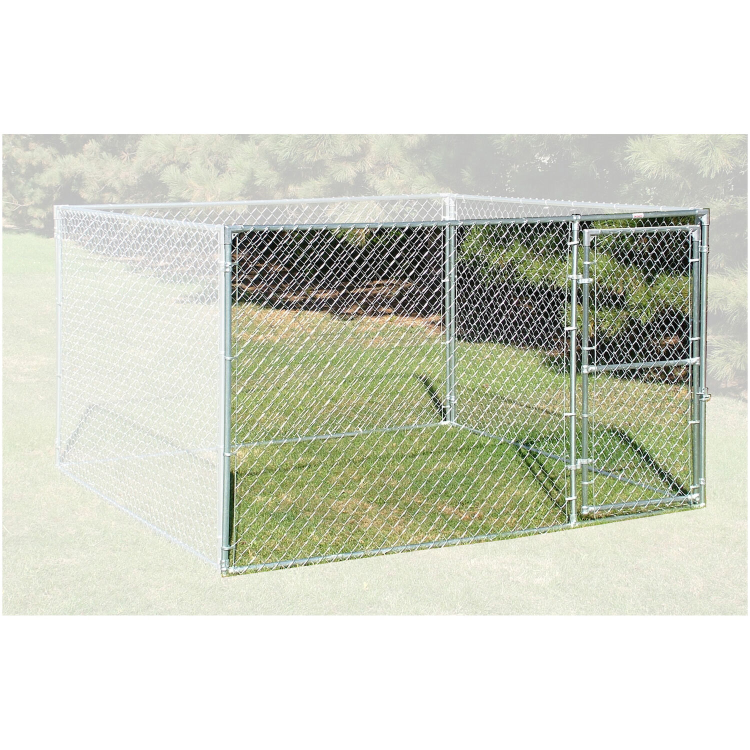 Behlen Country Galvanized Value Chain Link Kennel Single Door Panel, 10-Ft x 6-Ft