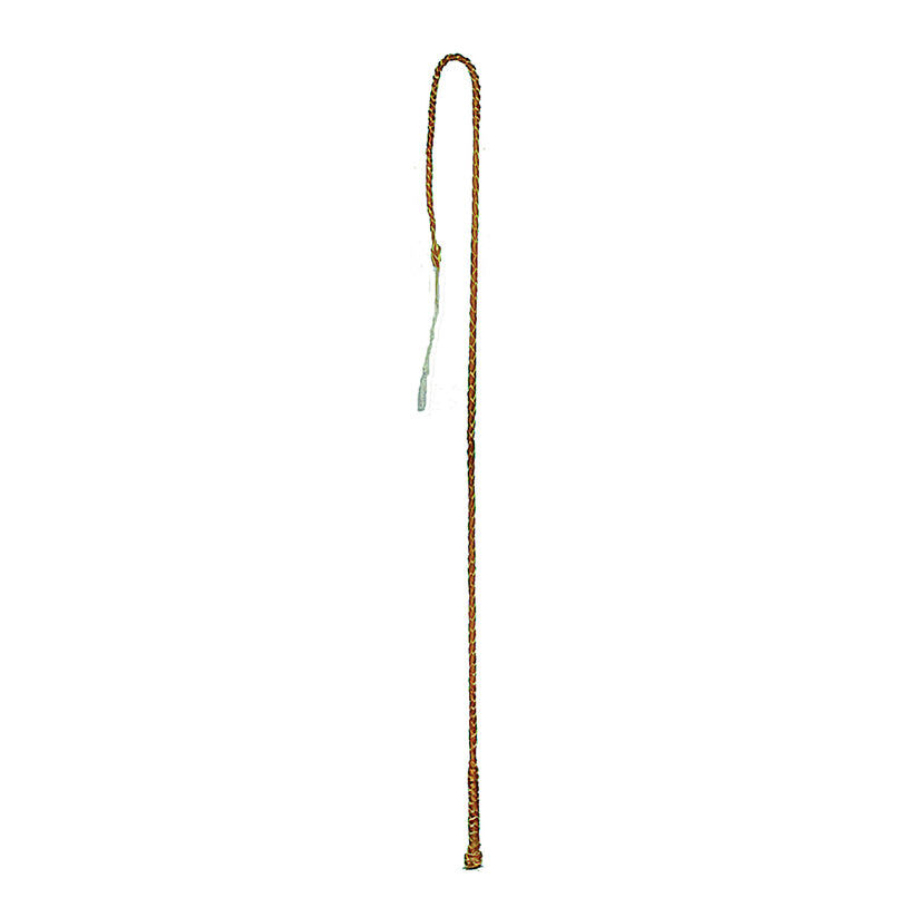 Fabtron Braided Leather Stockyard Whip, 48-In
