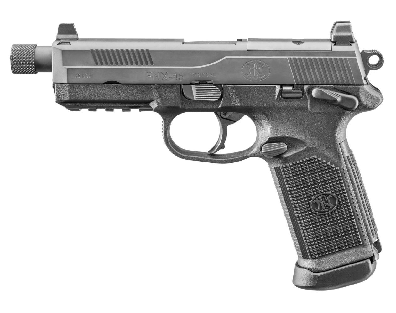 FN FNX-45 Tactical .45 Auto Full Size Optics Ready Pistol, 15-Rd