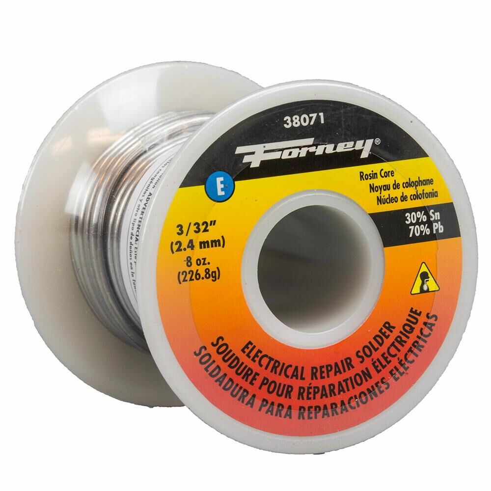 Solder, Electrical Repair, Rosin Core 3/32", 8 Oz