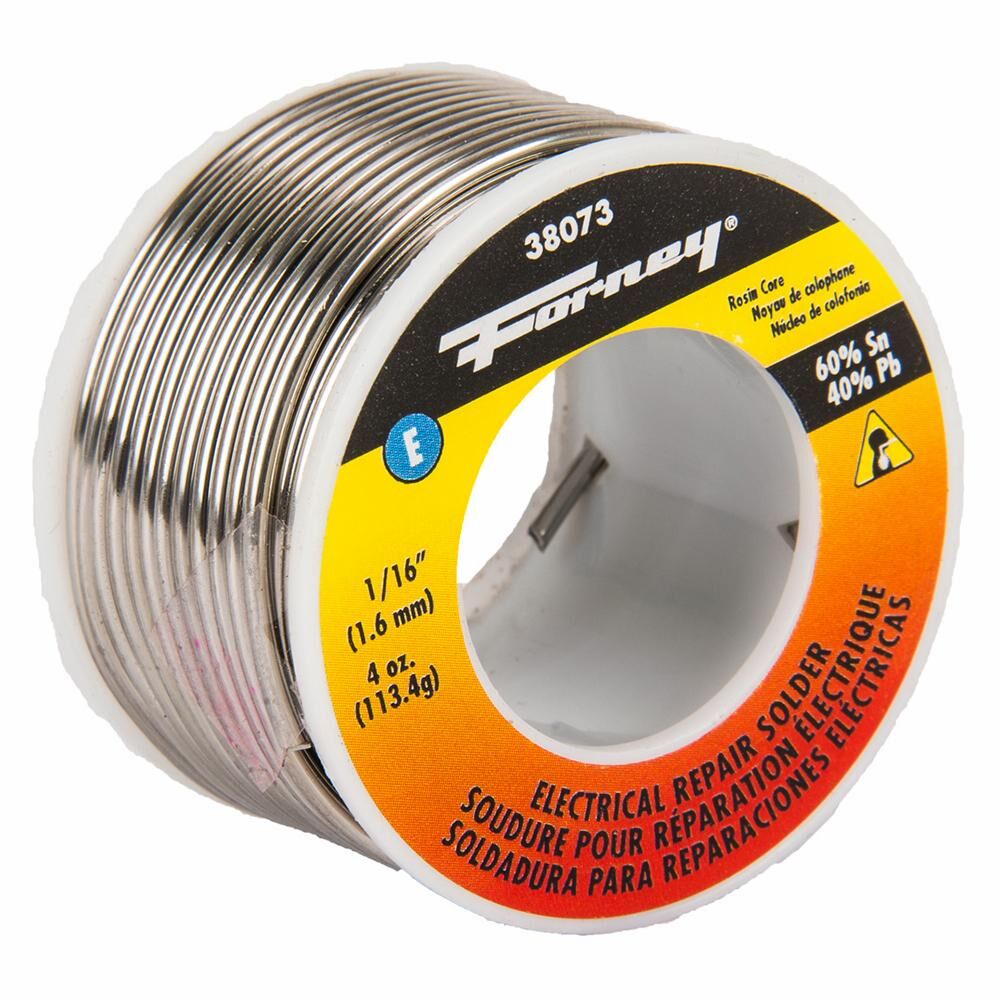 Solder, Electrical Repair, Rosin Core, 1/16", 4 Oz.