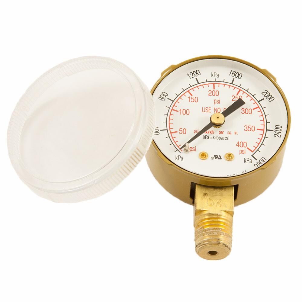 Forney Regulator Gauge, 2-In, 0-400 PSI