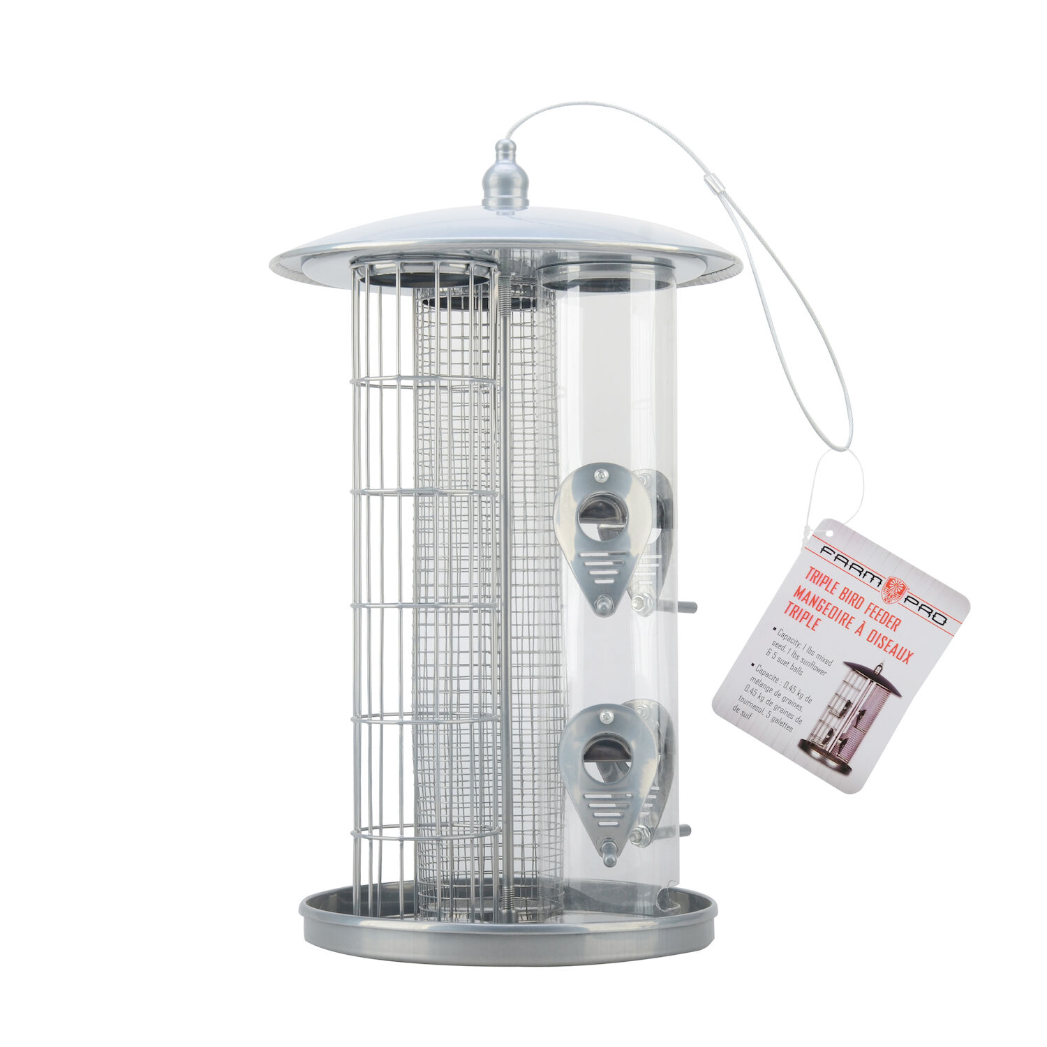 Triple Bird Feeder