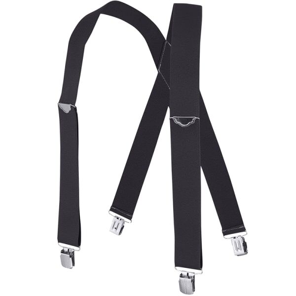 Welch Workwear Men's 2-In X-Back Casual Clip-On Suspender in Grey, 46-In