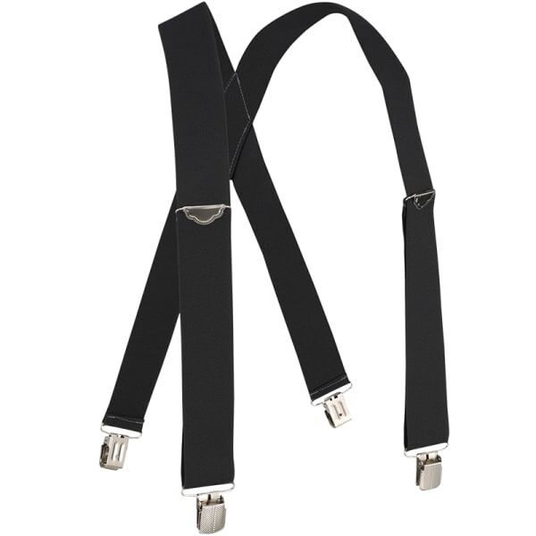 Welch Workwear Men's 2-In X-Back Casual Clip-On Suspender in Grey, 46-In