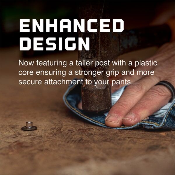 Welch Workwear Welch Leather End Button, 8-Pk