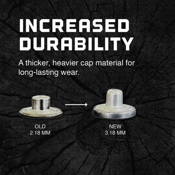 Welch Workwear Welch Leather End Button, 8-Pk