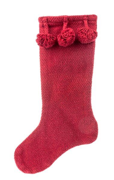 Ganz Stocking with Pom Poms Assortment