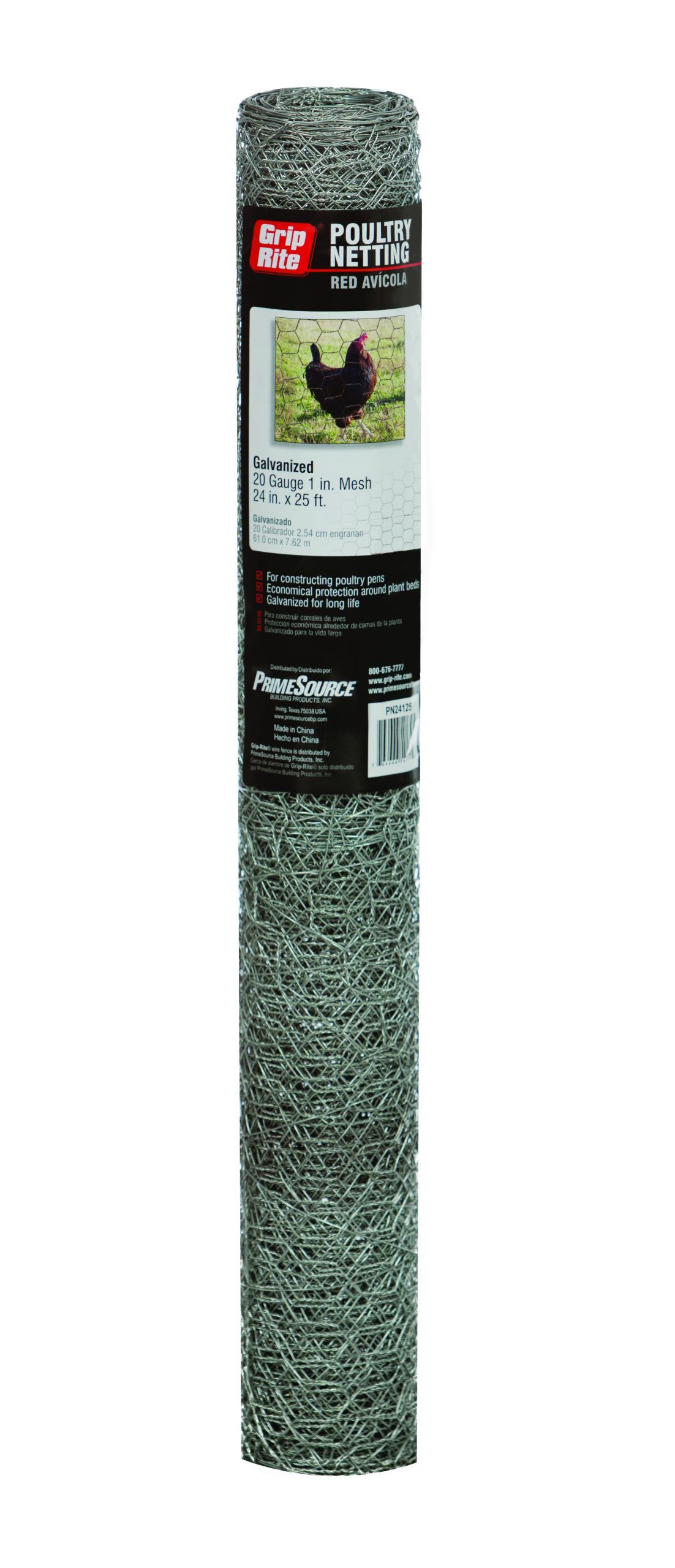 1-In x 4-Ft x 25-Ft Chicken Wire Fencing Galvanized