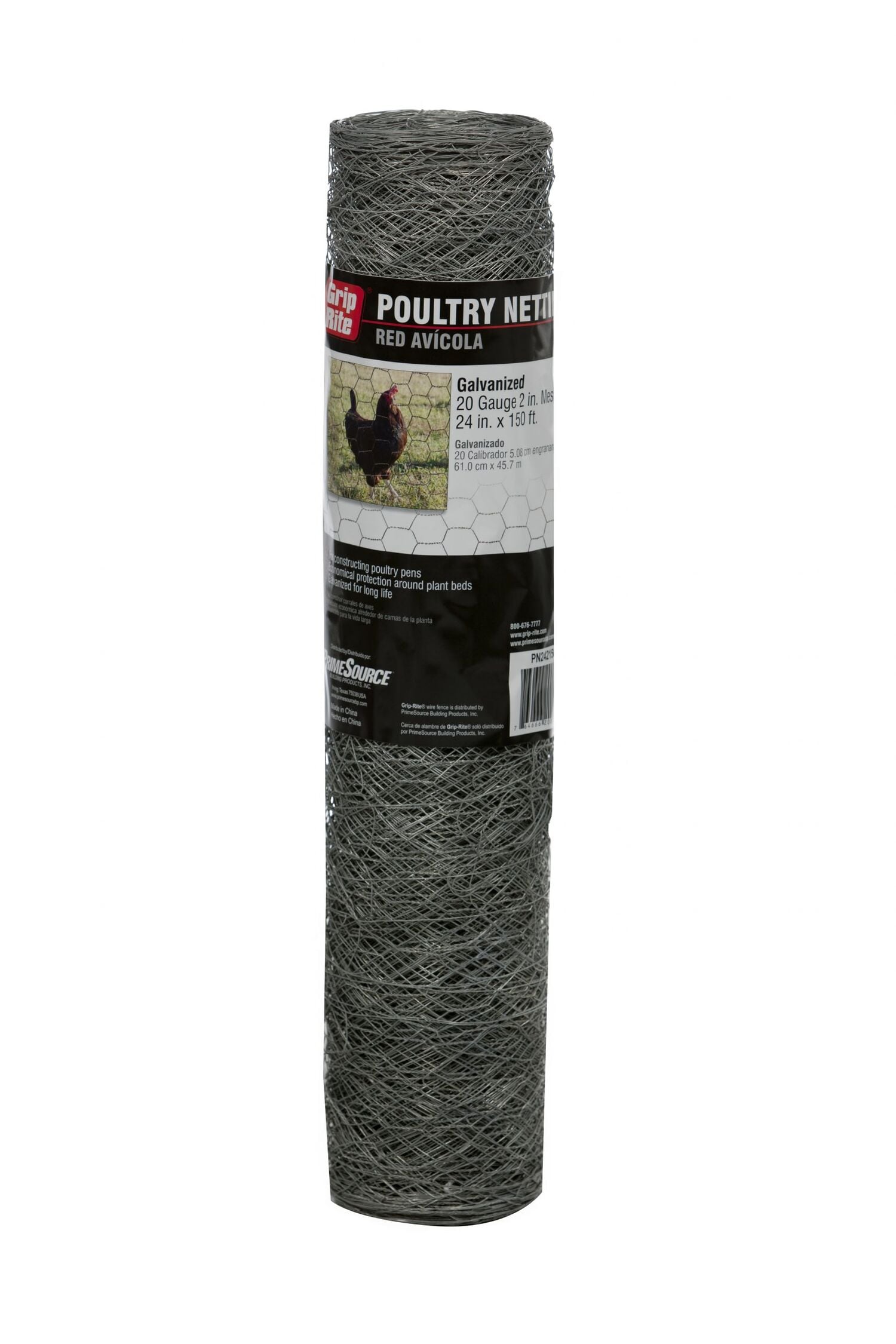 2-In x 3-Ft x 150-Ft Chicken Wire Fencing Galvanized
