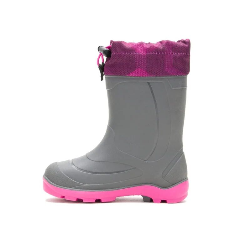Kamik Kids' Snobuster 2 Boot in Charcoal/Magenta