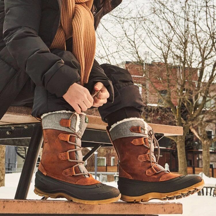 Kamik Women's Snowgem Boot in Cognac