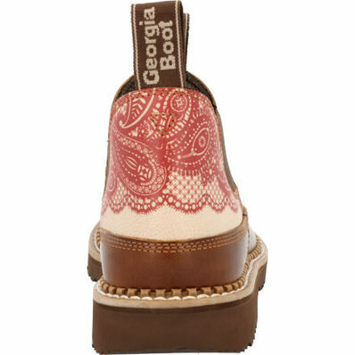 Georgia Women's Paisley Lace Romeo Shoe in Brown