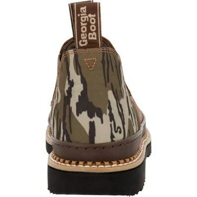 Georgia Men's Mossy Oak Bottomlands Romeo Work Shoe in Brown Camo