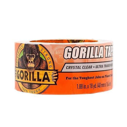 Gorilla Crystal Clear Tape, 1.88-In X 18-Yd