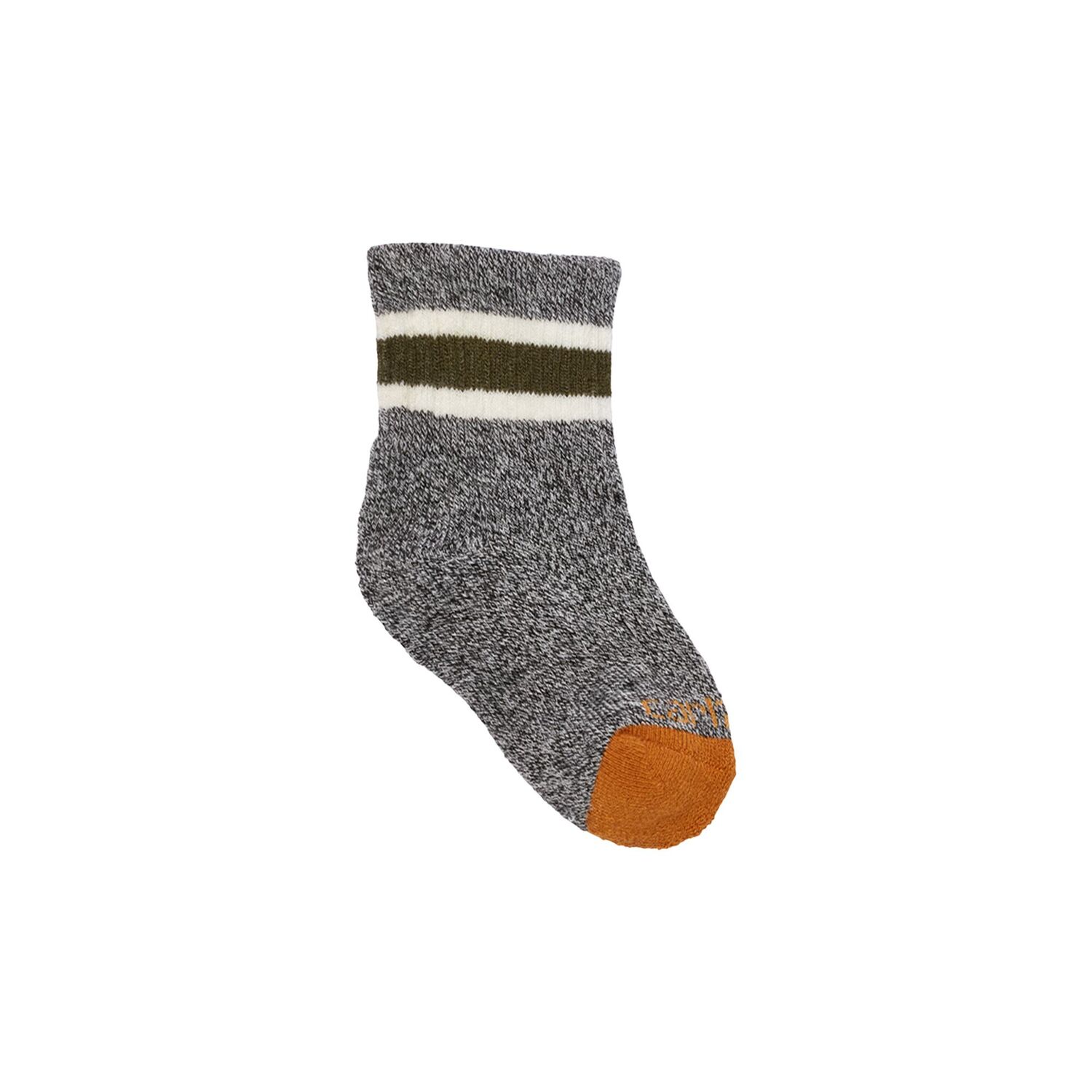 Carhartt Kids' Midweight Camp Crew Sock 6-Pk in Navy/Black Heather